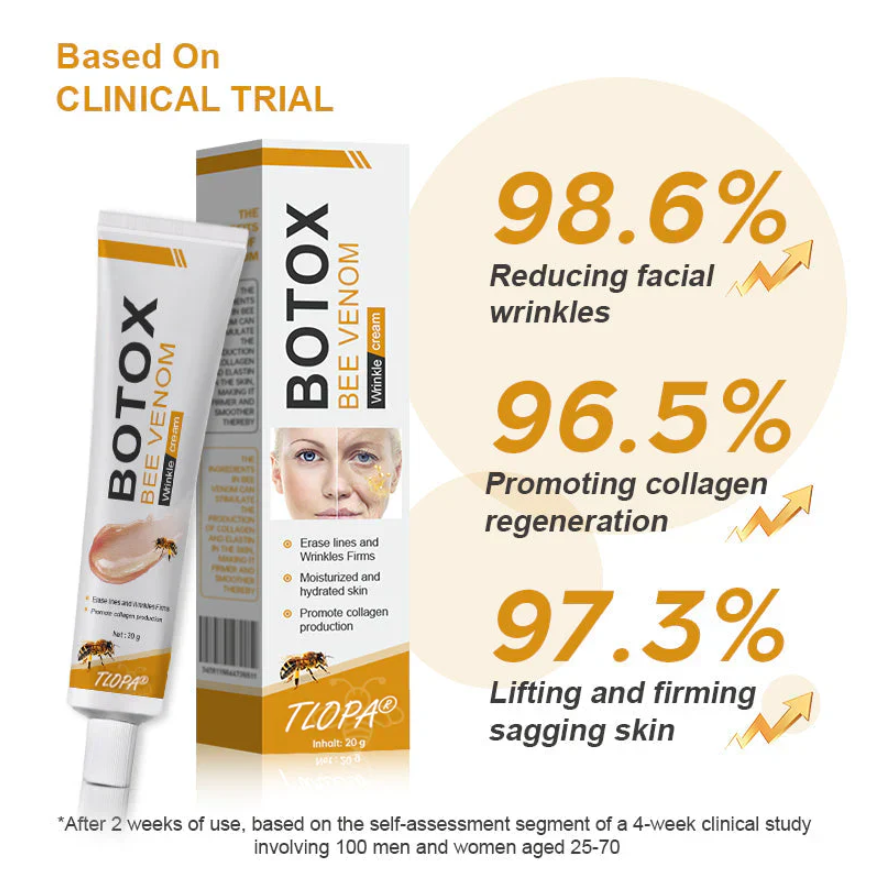 Last Day Of Discount 🔥 Bee Venom Wrinkle Removal Cream